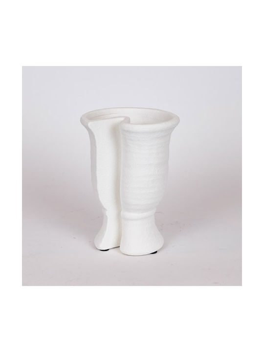 Decorative Vase Beige 15x13x21cm
