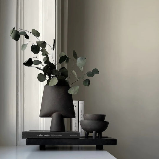 101 Copenhagen Διακοσμητικό Βάζο Κεραμικό Μαύρο Φ25xΥ21cm
