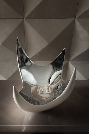 Casa Vogue Διακοσμητικό Βάζο Κεραμικό Λευκό 57x46xΥ44cm