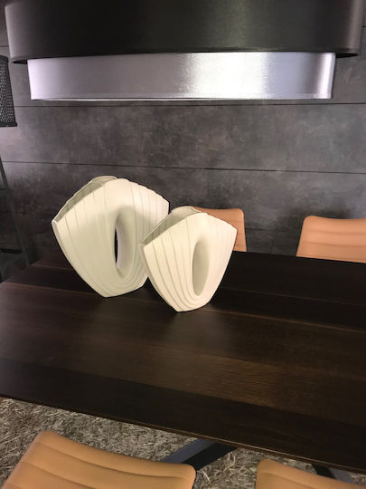Casa Vogue Keramik Vase Beiges Φ35xΥ32cm Casa Vogue Keramik Vase Beiges Φ35xΥ32cm