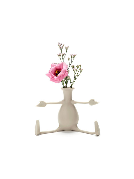 Peleg Design Διακοσμητικό Βάζο Kunststoff Florino Gray 1Stück
