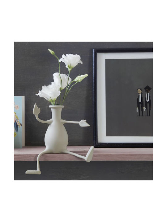 Peleg Design Διακοσμητικό Βάζο Πλαστικό Florino Ροζ
