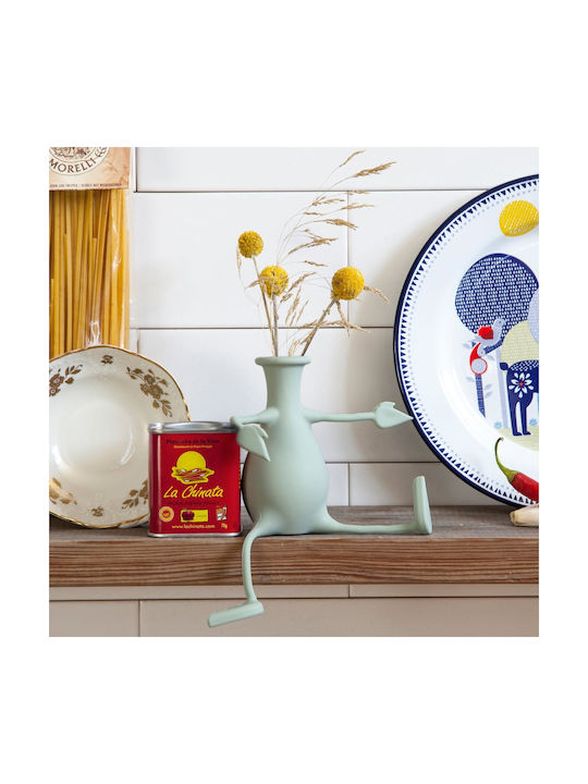 Peleg Design Διακοσμητικό Βάζο Kunststoff Florino Gray 1Stück