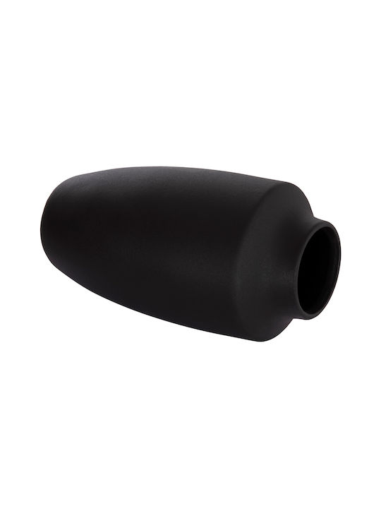 HomeMarkt Διακοσμητικό Βάζο Κεραμικό Galad Μαύρο Φ16xΥ32cm