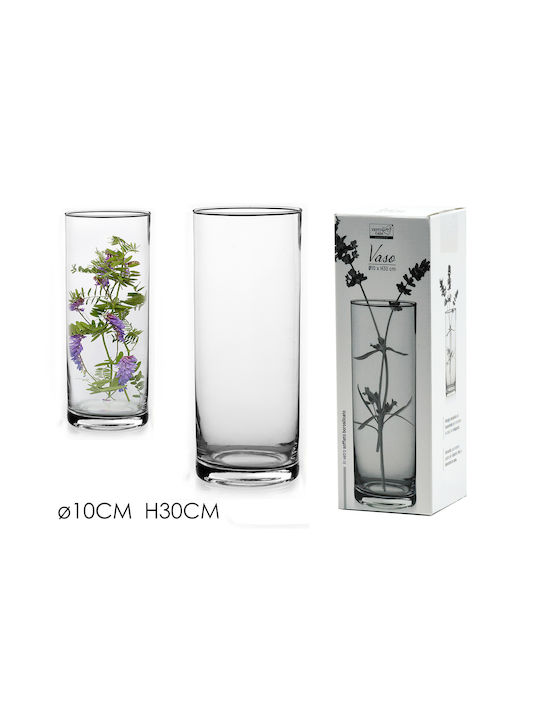 General Trade Decorative Vase Transparent 10x10x30cm