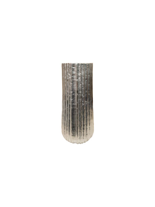 Karvounis Decorative Vase Silver 15x15x33cm