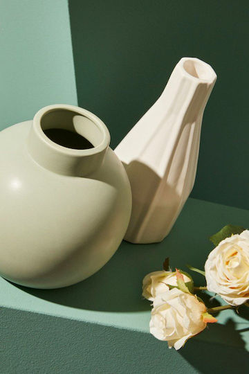 Bizzotto Vază Ceramică Althea Gri Φ16xÎ16cm