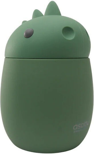 Asobu Plastic Kids' Food Container Dinosaurs 0.6lt Insulated Green