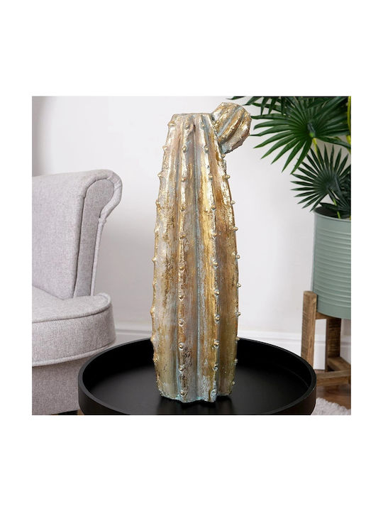 Vilde Gold Flower Cactus Vase 47.5 Cm