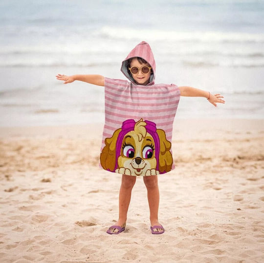 Paw Patrol Kids Beach Poncho Pink
