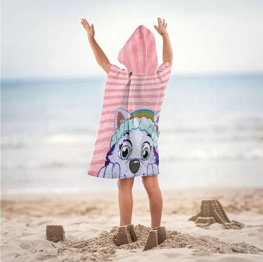 Paw Patrol Kids Beach Poncho Pink