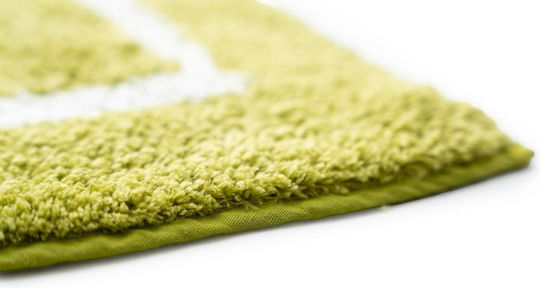 Sdim Rutschfest Badematte Baumwolle Rechteckig Space 801-4585-006 006 Lime Green 45x85cm
