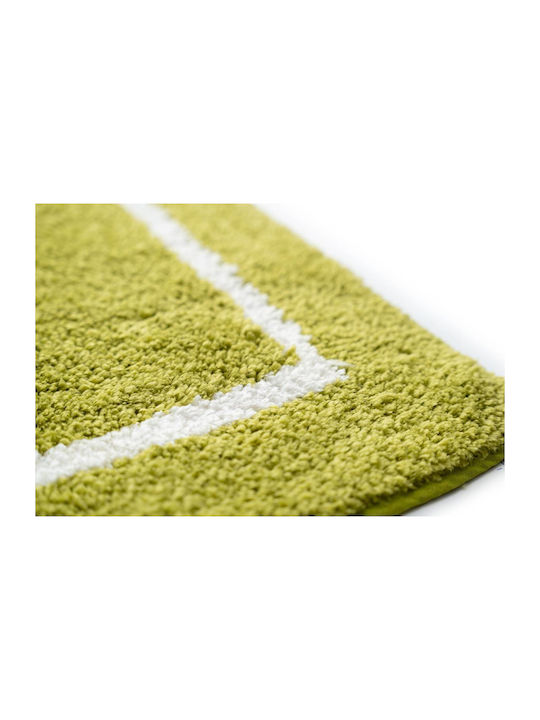 Sdim Rutschfest Badematte Baumwolle Rechteckig Space 801-4585-006 006 Lime Green 45x85cm