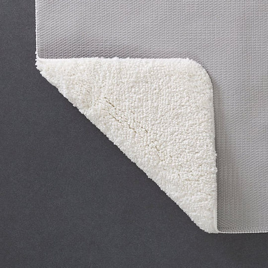 Sealskin Rutschfest Badematte Synthetisch,Polyester/Cotton/Leather Rechteckig 800632 Off-white 60x90cm