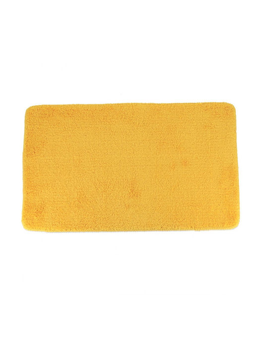 Atmosphera Non-Slip Bath Mat Microfiber 7746196 Yellow 45x75cm
