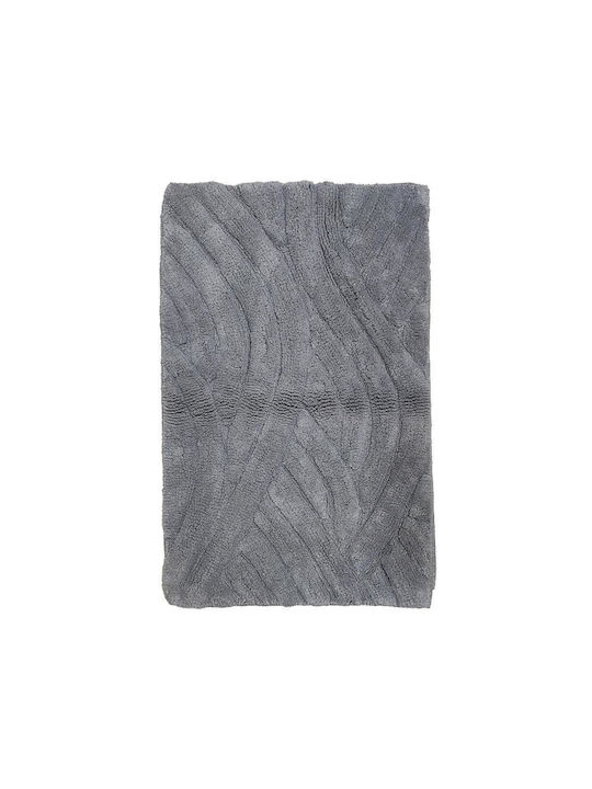 Sheila Badematte Grau 100% Baumwolle 50x80cm