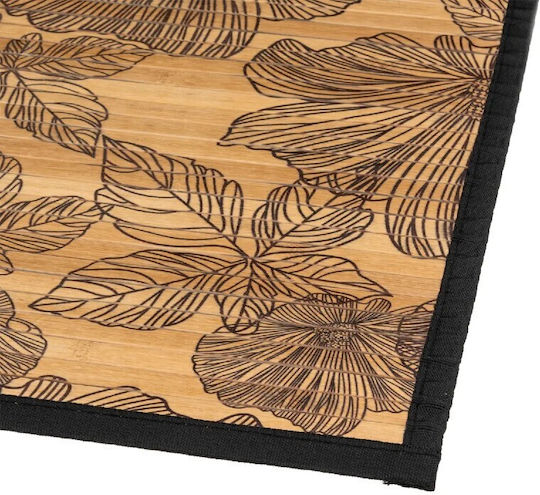 5Five Πατάκι Μπάνιου Ξύλινο F-V Black Flora 174701 50x80εκ. 5Five Πατάκι Μπάνιου Ξύλινο F-V Black Flora 174701 50x80εκ.