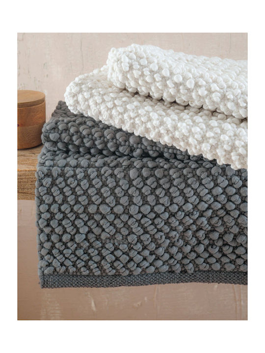 Rythmos Badematte Baumwolle Rechteckig Archi Grey 120-196-010 Grey 60x90cm