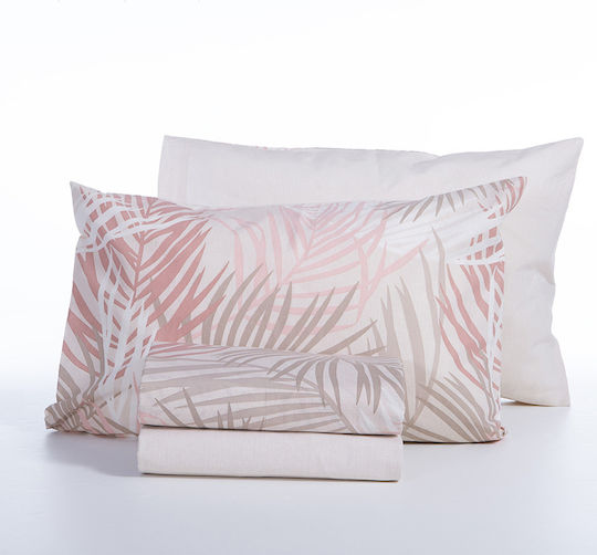 Nef-Nef Homeware Сет Чаршафи Двойни 200x270см. Amazon Праскови 4бр
