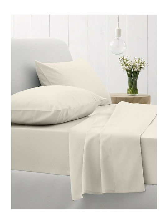 Sunshine Sheet Sets Queen 235x270cm. Cotton Feelings 151 108 Ecru 4pcs