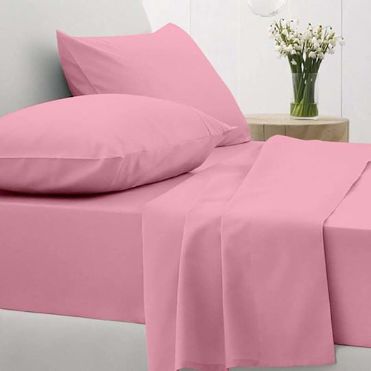 Sunshine Sheet Sets Single with Elastic 105x205+30cm. Cotton Feelings 151 Lila 3pcs