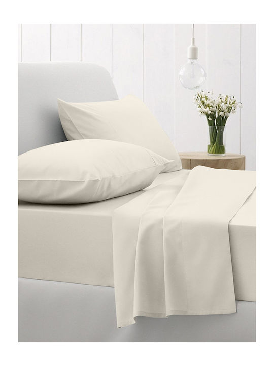 Sunshine Sheet Sets Double 200x270cm. Cotton Feelings 151 108 Ecru 4pcs