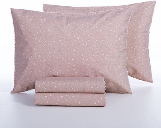 Nef-Nef Homeware Сет Чаршафи 240x270см. Sissy Розов 4бр