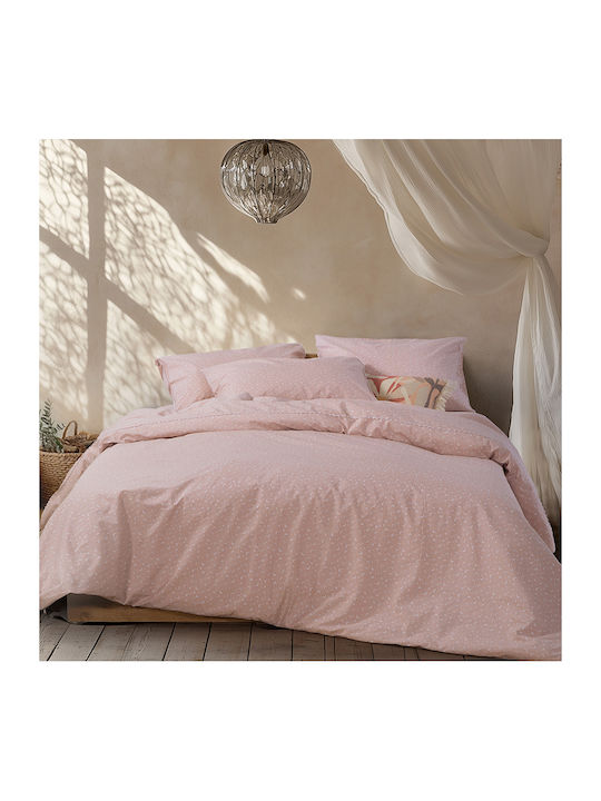 Nef-Nef Homeware Sissy Σετ Σεντόνια Υπέρδιπλα 240x270εκ. Ροζ (4τμχ)