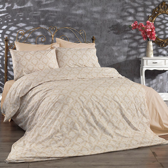 Dimcol Οφηλία Σετ Υπέρδιπλο 4τμχ 220x240εκ. 275 Beige