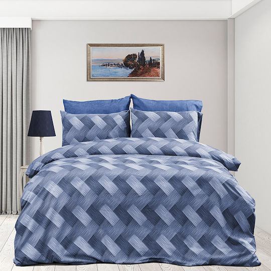Dimcol Set Super dublu 4buc 220x240cm Alcmene 454 Blue