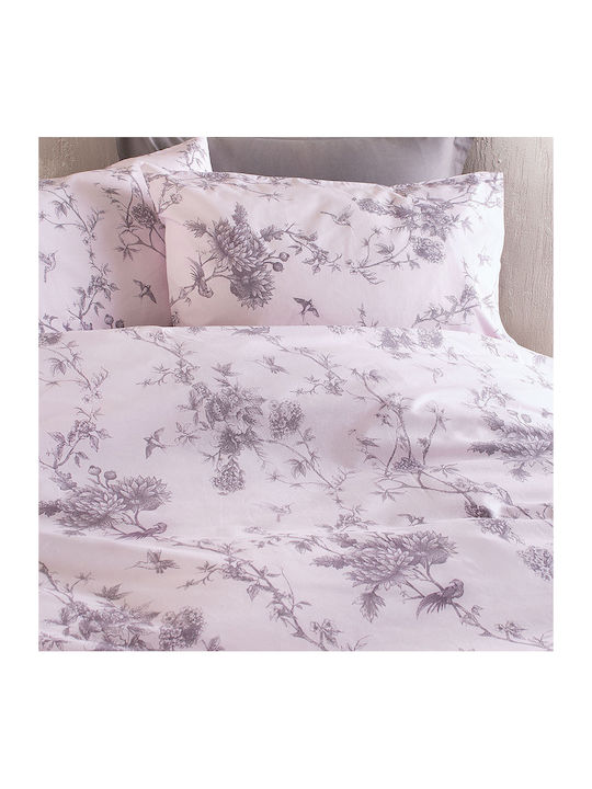 Rythmos Aurora Σετ Σεντόνια King Size 260x280εκ. Μοβ (4τμχ)