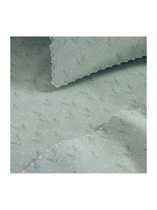 Nef-Nef Homeware Bettwäsche-Set Doppel 200x270cm. Josefine Green 4Stück