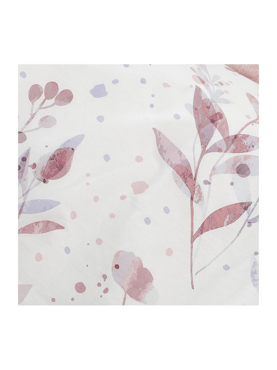 Nima Bettwäsche-Set Überdoppel 240x260cm. Caprice White, Pink 4Stück