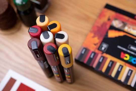 Posca Маркери Warm Tones 8бр