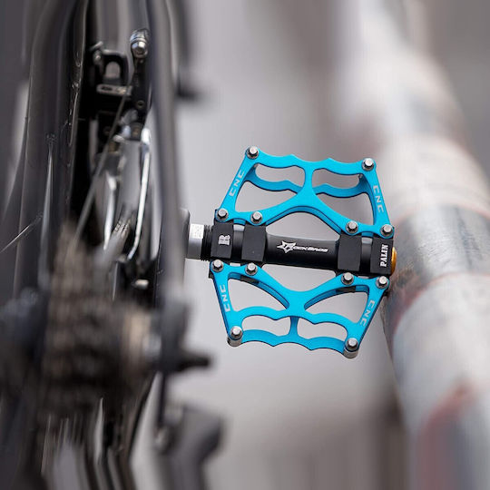 Rockbros Flat Bicycle Pedals Blue
