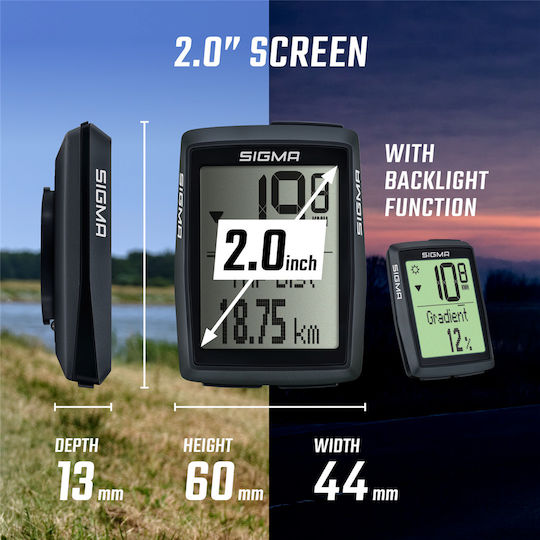 Sigma Sport BC 14.0 WL STS Wasserdichter Drahtloser Fahrradcomputer