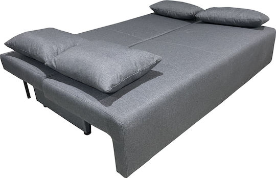 Urban Three-Seater Couch Bed with Storage Space Grey 194x93x72 cm