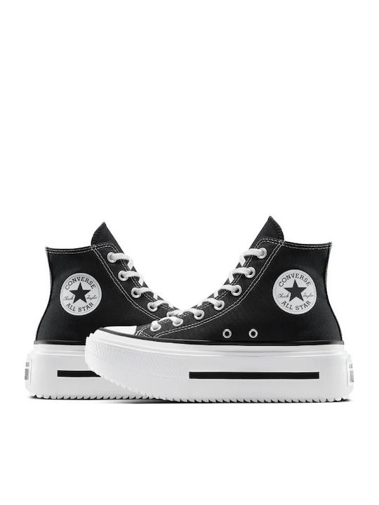 Дамски Флатформи Маратонки Black / White