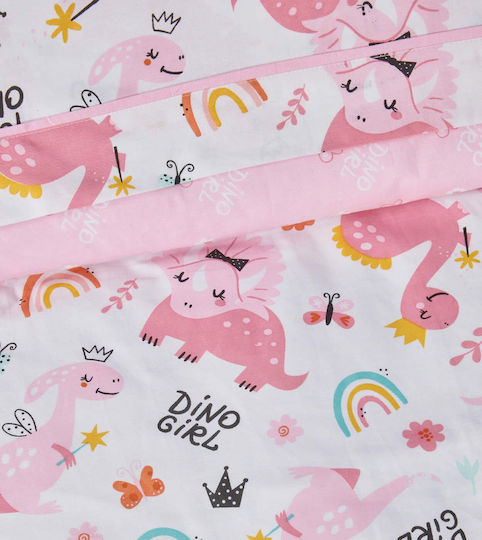 Das Home Single Set Pink White 170x260cm