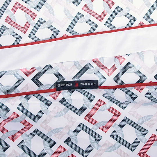 Greenwich Polo Club 2269 Σετ King Size 4τμχ 260x280εκ. Blue, Red