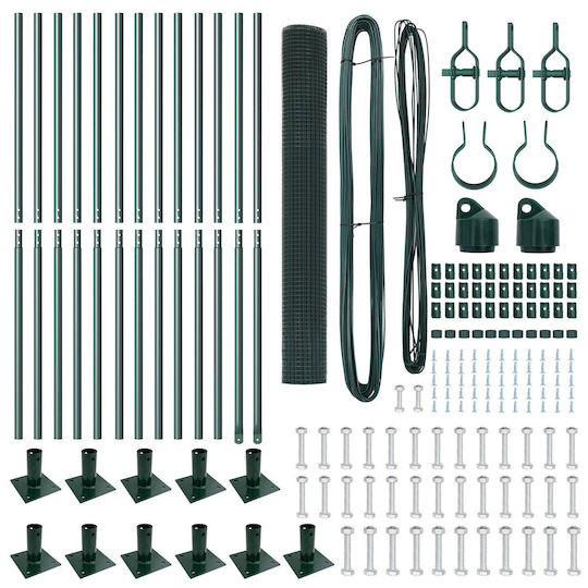 vidaXL Garden Fencing Material 1pcs Green
