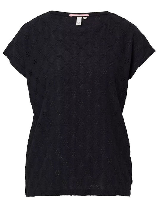Women's Blouse Short Sleeve Black