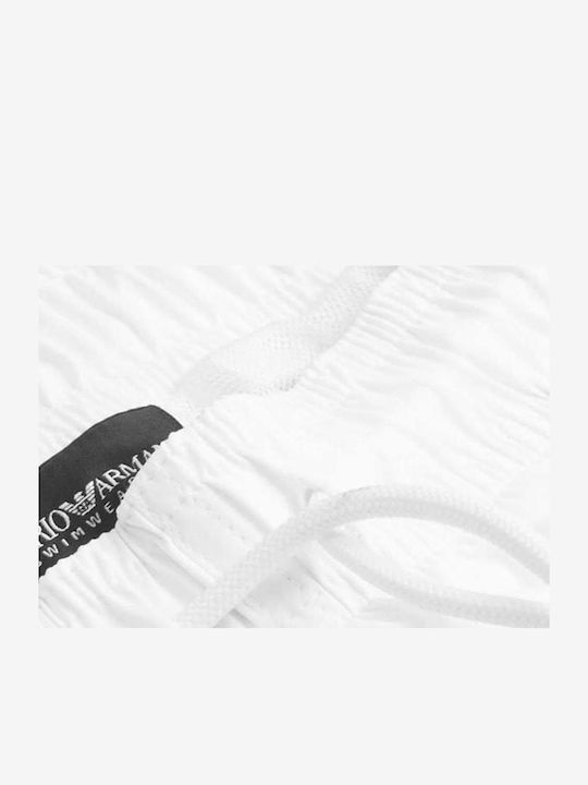 Emporio Armani Costum de baie pentru bărbați Șorturi Alb
