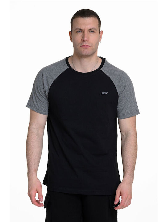 T-shirt Black-white Melange