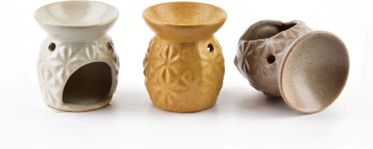 Difuzor de aromă din ceramică Chloe cu puncte muștar
