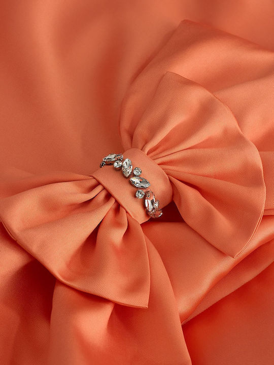 Summer Mini Dress for Wedding and Christening Orange