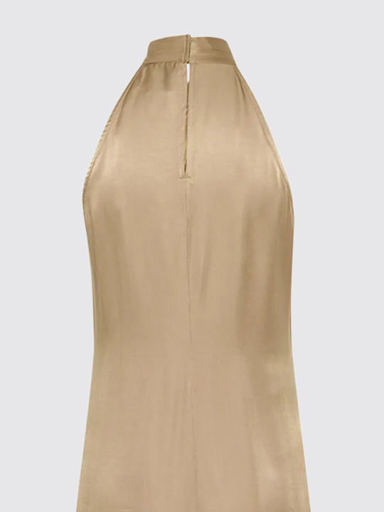 Sommer Maxi Damenkleid Beige