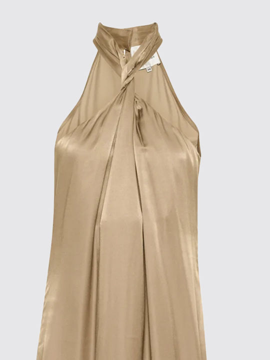 Sommer Maxi Damenkleid Beige