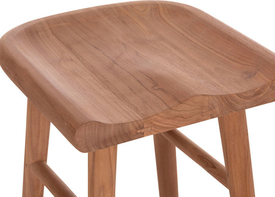 Hocker Bar mit Rückenlehne Hölzernes Bolmar Natural
