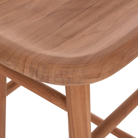 Hocker Bar mit Rückenlehne Hölzernes Bolmar Natural